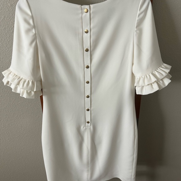 NWT Camilyn Beth Ivory Crepe Rehearsal Dinner Dress - Picture 3 of 5